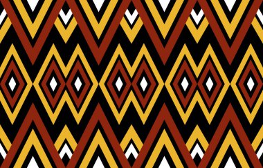 Geometrik etnik kalıplar. Geleneksel kabile tarzı. Arkaplan, illüstrasyon, doku, kumaş, duvar kağıdı, eşarp, halı, giysi, nakış için tasarım.