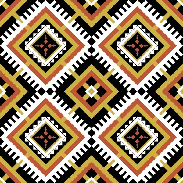 Geometrik etnik, pürüzsüz desen. Geleneksel kabile tarzı. Arkaplan, illüstrasyon, doku, kumaş, batik, duvar kağıdı, halı, giysi, nakış için tasarım.