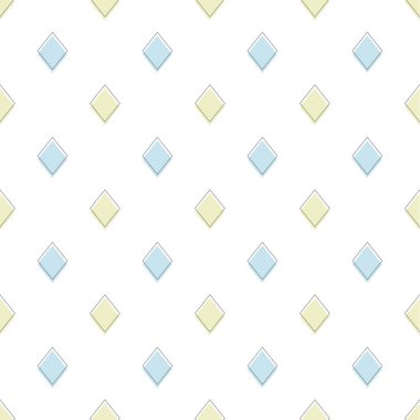 Geometri karesi şirin mavi ve sarı pürüzsüz desen. arkaplan, illüstrasyon, duvar kağıdı, ambalaj, kağıt, kumaş