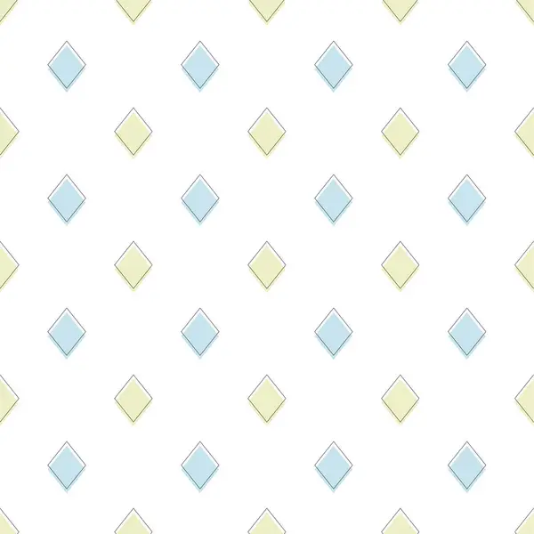Geometri karesi şirin mavi ve sarı pürüzsüz desen. arkaplan, illüstrasyon, duvar kağıdı, ambalaj, kağıt, kumaş