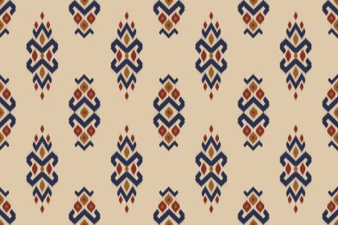 Etnik Hint kökenli, kusursuz bir model. Arkaplan, duvar kağıdı, vektör illüstrasyonu, kumaş, giysi, batik, halı, nakış için tasarım.