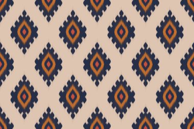 Geometrik etnik oryantal örgü, kusursuz desenli geleneksel. Arkaplan, duvar kağıdı, vektör illüstrasyonu, kumaş, giysi, batik, halı, nakış için tasarım.