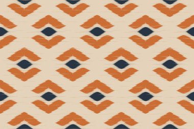 Etnik faks kusursuz desen. Arkaplan, duvar kağıdı, vektör illüstrasyonu, kumaş, giysi, batik, halı, nakış için tasarım.