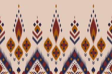 Soyut etnik hamam modeli. Kabilede çizgili ve pürüzsüz. Aztek tarzı. Arkaplan, duvar kağıdı, vektör illüstrasyonu, kumaş, giysi, batik, halı, nakış için tasarım.