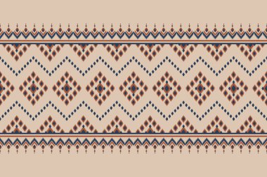 Etnik faks. Güzel, pürüzsüz desen. Meksika çizgili tarzı. Geleneksel yerli. Arkaplan, duvar kağıdı, vektör illüstrasyonu, kumaş, giysi, batik, halı, nakış için tasarım.