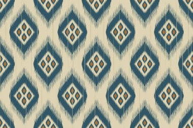 Etnik Hint kökenli, kusursuz bir model. Arkaplan, duvar kağıdı, vektör illüstrasyonu, kumaş, giysi, batik, halı, nakış için tasarım.