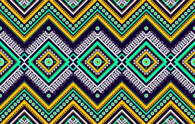 Geometrik etnik kalıplar geleneksel. Doğulu kabile çizgileri. Çiçek süslemesi. Arkaplan, illüstrasyon, kumaş, batik, giysi, ambalaj, duvar kağıdı, halı, nakış için tasarım