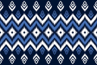 Oriental ikat yerli tarzı. Geometrik etnik model geleneksel. Arkaplan, illüstrasyon, kumaş, batik, giysi, ambalaj, duvar kağıdı, halı, nakış için tasarım