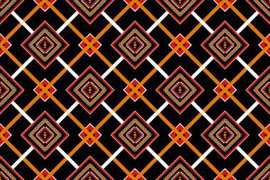 Geometrik etnik kalıplar geleneksel. Arkaplan, halı, duvar kağıdı, giysi, ambalaj, kumaş, taşıyıcı, illüstrasyon, nakış için tasarım.