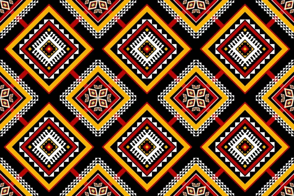 Geleneksel geometrik etnik doğulu kusursuz desen. Çiçek süslemesi. Arkaplan, halı, duvar kağıdı, giysi, ambalaj, kumaş, taşıyıcı, illüstrasyon, nakış için tasarım.