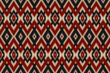 Geleneksel etnik düzen. Kabilede kusursuz bir düzen var. Arkaplan, duvar kağıdı, vektör illüstrasyonu, tekstil, kumaş, giysi, batik, halı, nakış için tasarım.