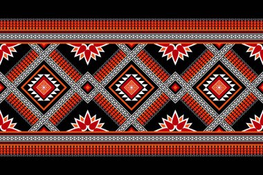 Güzel etnik model sanat. Geometrik kusursuz desen kabile, halk nakışı ve Meksika tarzı. Arkaplan, duvar kağıdı, vektör illüstrasyonu, tekstil, kumaş, giysi, halı için tasarım.