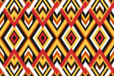 Kabilede kusursuz bir düzen var. Aztek etnik model sanatı. Arkaplan, duvar kağıdı, vektör illüstrasyonu, kumaş, giysi, halı, nakış için tasarım.