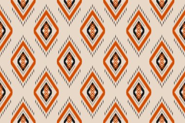 Kabilede kusursuz bir düzen var. Soyut etnik model sanatı. Doğulu tarzı. Arkaplan, duvar kağıdı, vektör illüstrasyonu, tekstil, kumaş, giysi, halı, nakış için tasarım.