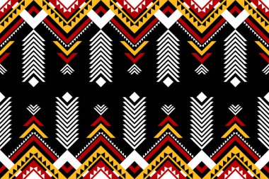 Geometrik etnik kalıplar geleneksel. Doğulu çizgili stil. Arkaplan, duvar kağıdı, illüstrasyon, tekstil, kumaş, giysi, batik, halı, nakış için tasarım.