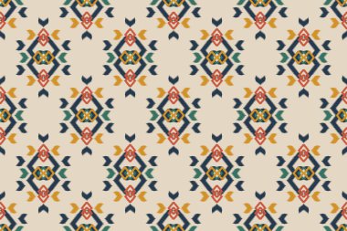 Kumaş etnik model sanat. Kabilede kusursuz bir düzen var. Amerikan, Meksika tarzı. Arkaplan, duvar kağıdı, vektör illüstrasyonu, kumaş, giysi, halı, tekstil, batik, nakış için tasarım.