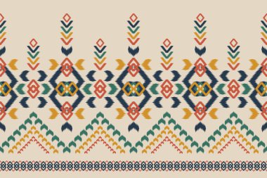 Soyut etnik model sanatı. Geleneksel, kusursuz desenler. Amerikan, Meksika tarzı. Arkaplan, duvar kağıdı, vektör illüstrasyonu, kumaş, giysi, halı, tekstil, batik, nakış için tasarım.