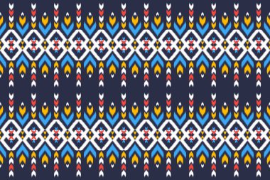 Halı etnik model sanat. Geleneksel, kusursuz desenler. Amerikan, Meksika tarzı. Arkaplan, duvar kağıdı, vektör illüstrasyonu, kumaş, giysi, halı, tekstil, batik, nakış için tasarım.