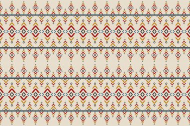 Kabilede kusursuz bir düzen var. Geometrik etnik model sanatı. Amerikan, Meksika tarzı. Arkaplan, duvar kağıdı, vektör illüstrasyonu, kumaş, giysi, halı, tekstil, batik, nakış için tasarım.