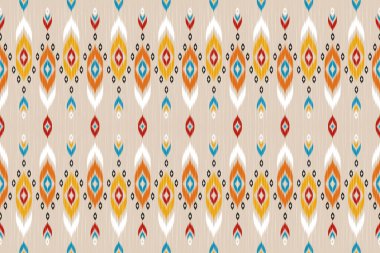 Kabilede etnik faks kusursuzdur. Arkaplan, duvar kağıdı, vektör illüstrasyonu, kumaş, giysi, halı, tekstil, batik, nakış için tasarım.