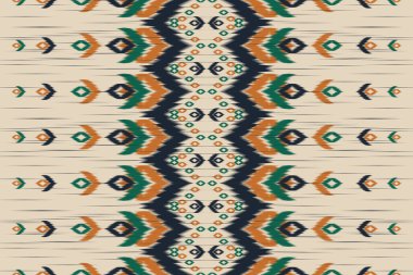 Kumaş etnik tarzı. Geleneksel, kusursuz desenler. Arkaplan, duvar kağıdı, vektör illüstrasyonu, kumaş, giysi, halı, tekstil, batik, nakış için tasarım.