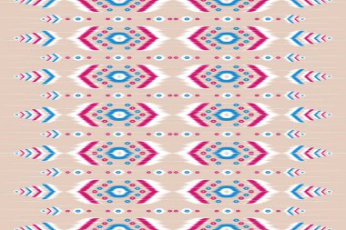 Geleneksel etnik kökenli, sorunsuz bir yöntem. Kumaş Hint tarzı. Arkaplan, duvar kağıdı, vektör illüstrasyonu, kumaş, giysi, halı, tekstil, batik, nakış için tasarım.