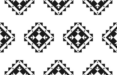 Geometrik etnik kalıplar geleneksel. Amerikan, Meksika tarzı. Arkaplan, duvar kağıdı, illüstrasyon, kumaş, giysi, halı, tekstil, batik, nakış için tasarım.