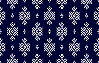 Geleneksel etnik geometrik kusursuz desen. Kumaş etnik kabile modeli sanatı. Arkaplan, duvar kağıdı, illüstrasyon, kumaş, giysi, halı, tekstil, batik, nakış için tasarım.