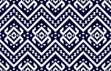 Geometrik etnik düzen kabilesel olarak kusursuz. Amerikan ve Meksika tarzı. Arkaplan, duvar kağıdı, illüstrasyon, kumaş, giysi, halı, tekstil, batik, nakış için tasarım.