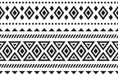 Geometrik etnik kalıplar geleneksel. Arkaplan, duvar kağıdı, kumaş, giysi, halı, tekstil, batik, nakış için tasarım.