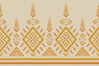 Soyut etnik hedef sanatı. Kabilesel olarak geometrik, pürüzsüz desen. Kumaş Hint tarzı. Arkaplan, duvar kağıdı, vektör illüstrasyonu, kumaş, giysi, halı, tekstil, batik, nakış için tasarım.