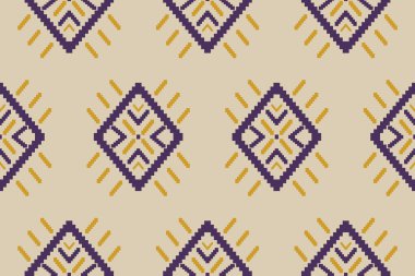 Soyut etnik köken geçmişi. Kabilesel olarak geometrik, pürüzsüz desen. Kumaş Hint tarzı. Duvar kağıdı, vektör illüstrasyonu, kumaş, giysi, halı, tekstil, batik, nakış için tasarım.
