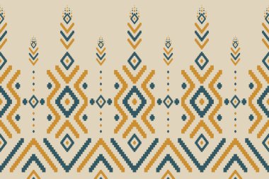 Çok güzel bir etnik köken. Kabilesel olarak geometrik, pürüzsüz desen. Kumaş Hint tarzı. Duvar kağıdı, vektör illüstrasyonu, kumaş, giysi, halı, tekstil, batik, nakış için tasarım.