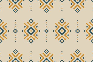 Kabilelerdeki etnik ve kusursuz kalıplar. Güzel etnik model sanat. Arkaplan, duvar kağıdı, vektör illüstrasyonu, kumaş, giysi, halı, tekstil, batik, nakış için tasarım.