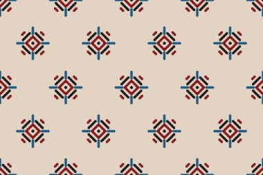 Kabilede etnik faks kusursuzdur. Arkaplan, duvar kağıdı, vektör illüstrasyonu, kumaş, giysi, halı, tekstil, batik, nakış için tasarım.