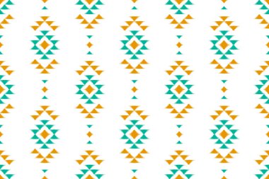 Kabilede kusursuz bir düzen var. Kumaş etnik model sanat. Amerikan, Meksika tarzı. Arkaplan, duvar kağıdı, vektör illüstrasyonu, kumaş, giysi, halı, tekstil, batik, nakış için tasarım.