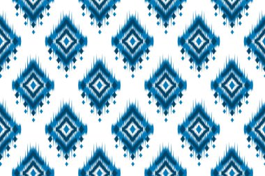 Kumaş desenli sanat. Geometrik etnik kalıplar geleneksel. Amerikan, Meksika tarzı. Arkaplan, duvar kağıdı, illüstrasyon, kumaş, giysi, halı, tekstil, batik, nakış için tasarım.