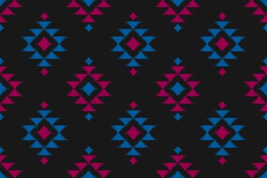 Soyut etnik köken geçmişi. Kabilede kusursuz bir düzen var. Aztek geometrik süs izi. Duvar kağıdı, illüstrasyon, kumaş, giysi, halı, tekstil, batik, nakış için tasarım.