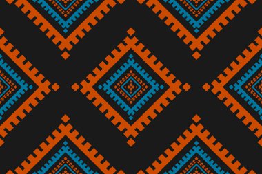 Geometrik etnik kalıplar geleneksel. Amerikan, Meksika tarzı. Arkaplan, duvar kağıdı, illüstrasyon, kumaş, giysi, halı, tekstil, batik, nakış için tasarım.