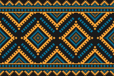 Halı kabile desenli sanat. Geometrik etnik kalıplar geleneksel. Amerikan, Meksika tarzı. Arkaplan, duvar kağıdı, illüstrasyon, kumaş, giysi, halı, tekstil, batik, nakış için tasarım.