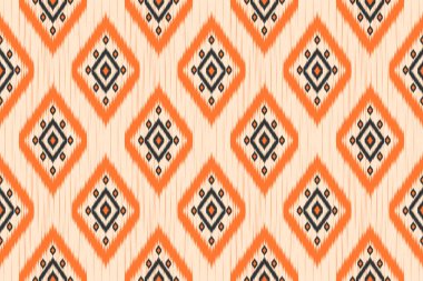 Geleneksel geometrik etnik örgü kusursuz desen. Kumaş Hint tarzı. Arkaplan, duvar kağıdı, illüstrasyon, kumaş, giysi, halı, tekstil, batik, nakış için tasarım.