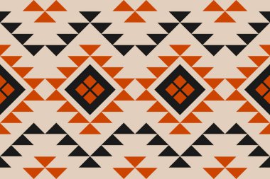 Geometrik etnik kalıplar geleneksel. Amerikan, Meksika tarzı. Arkaplan, duvar kağıdı, illüstrasyon, kumaş, giysi, halı, tekstil, batik, nakış için tasarım.