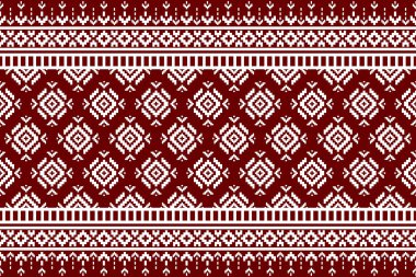 Halı desenli sanat Geometrik etnik kusursuz desen. Amerikan, Meksika tarzı. Arkaplan, duvar kağıdı, illüstrasyon, kumaş, giysi, halı, tekstil, batik, nakış için tasarım.