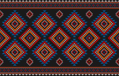 Halı Aztek desenli arka plan. Geleneksel geometrik etnik doğulu kusursuz desen. Meksika usulü. Duvar kağıdı, illüstrasyon, kumaş, giysi, halı, tekstil, batik, nakış için tasarım.