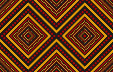 Kumaş Meksika tarzı. Geometrik etnik düzen kabilesel olarak kusursuz. Aztek sanat süsü baskısı. Arkaplan, duvar kağıdı, illüstrasyon, kumaş, giysi, halı, tekstil, batik, nakış için tasarım.