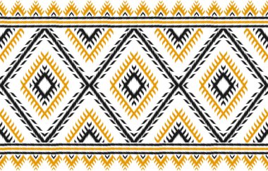 Güzel bir halı sanatı. Geometrik etnik düzen kabilesel olarak kusursuz. Amerikan, Meksika tarzı. Arkaplan, duvar kağıdı, illüstrasyon, kumaş, giysi, halı, tekstil, batik, nakış için tasarım.