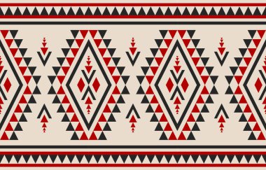 Güzel halı etnik sanat. Geometrik etnik düzen kabilesel olarak kusursuz. Amerikan, Meksika tarzı. Arkaplan, duvar kağıdı, illüstrasyon, kumaş, giysi, halı, tekstil, batik, nakış için tasarım.