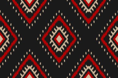 Kabilede etnik faks kusursuzdur. Aztek geometrik etnik süs baskısı. Ikat şablonu. Arkaplan, duvar kağıdı, illüstrasyon, kumaş, giysi, halı, tekstil, batik, nakış için tasarım.