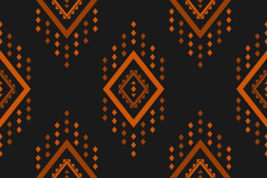 Geometrik etnik kalıplar geleneksel. Kumaş kabile desenli sanat. Aztek etnik süs baskısı. Meksika usulü. Arkaplan, kumaş, giysi, halı, tekstil, batik, nakış için tasarım.