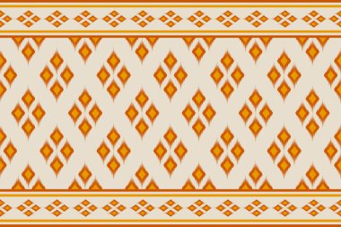 Halı Etnik Şablon Sanatı. Geometrik etnik örgü, kabilesel düzende kusursuz desen. Meksika usulü. Arkaplan, illüstrasyon, halı, kumaş, giysi, halı, tekstil, batik, nakış için tasarım.